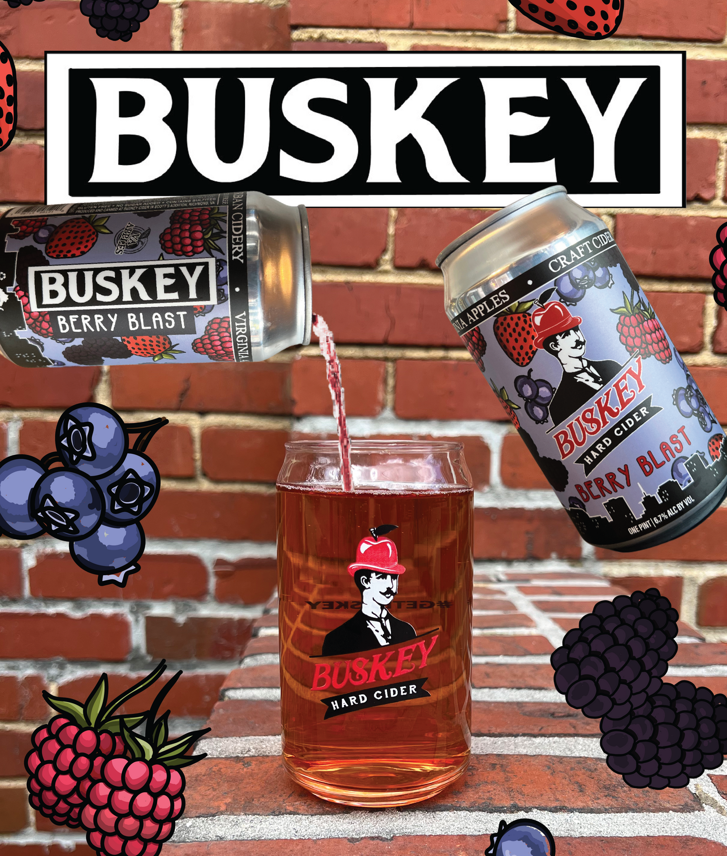 Buskey Berry Blast Cider (4-pack)